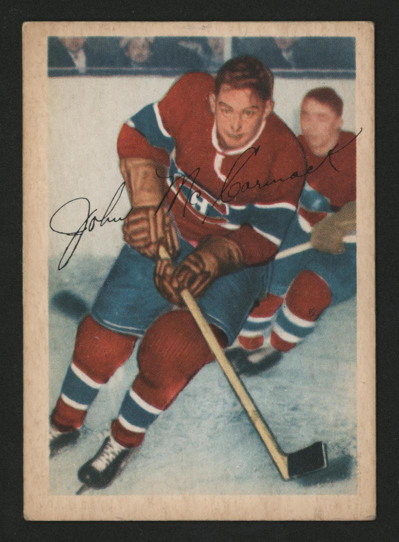 1953-1954 Parkhurst #34 John McCormack Montreal Canadiens - Front