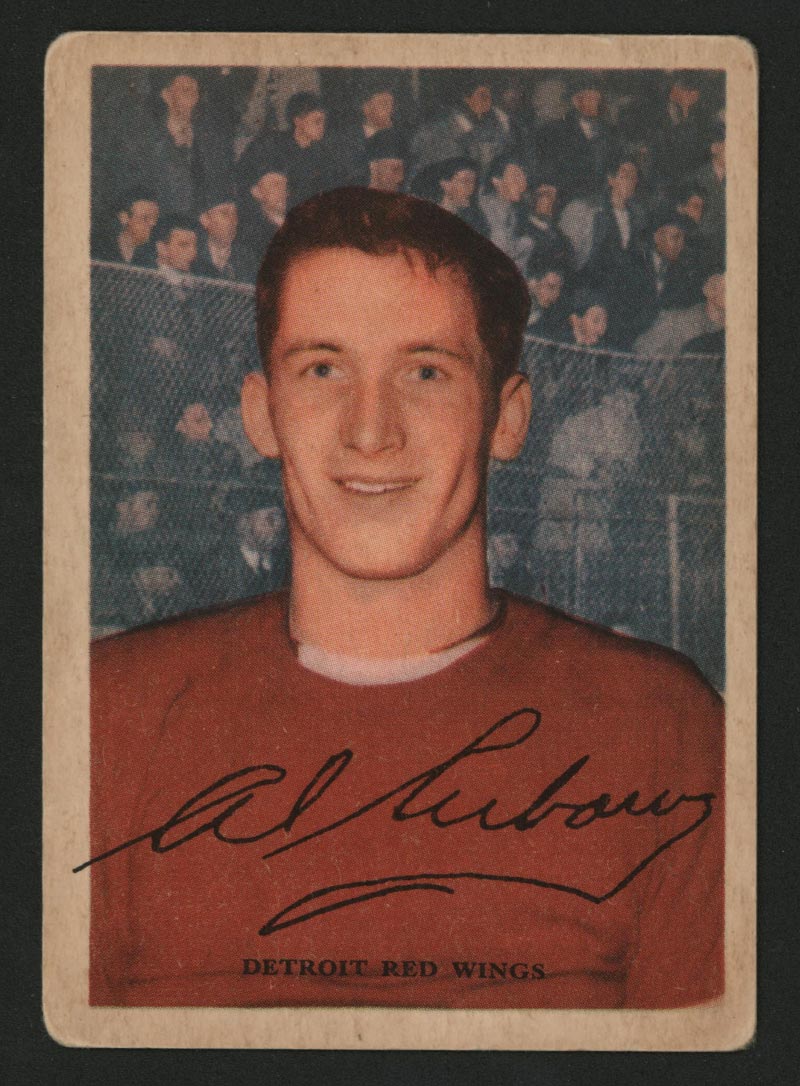 1953-1954 Parkhurst #37 Al Arbour Detroit Red Wings - Front