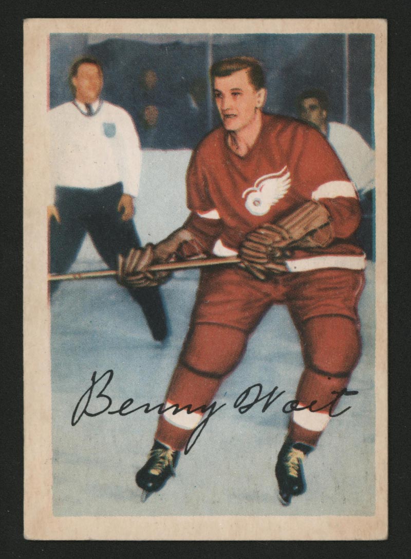 1953-1954 Parkhurst #45 Benny Woit Detroit Red Wings - Front