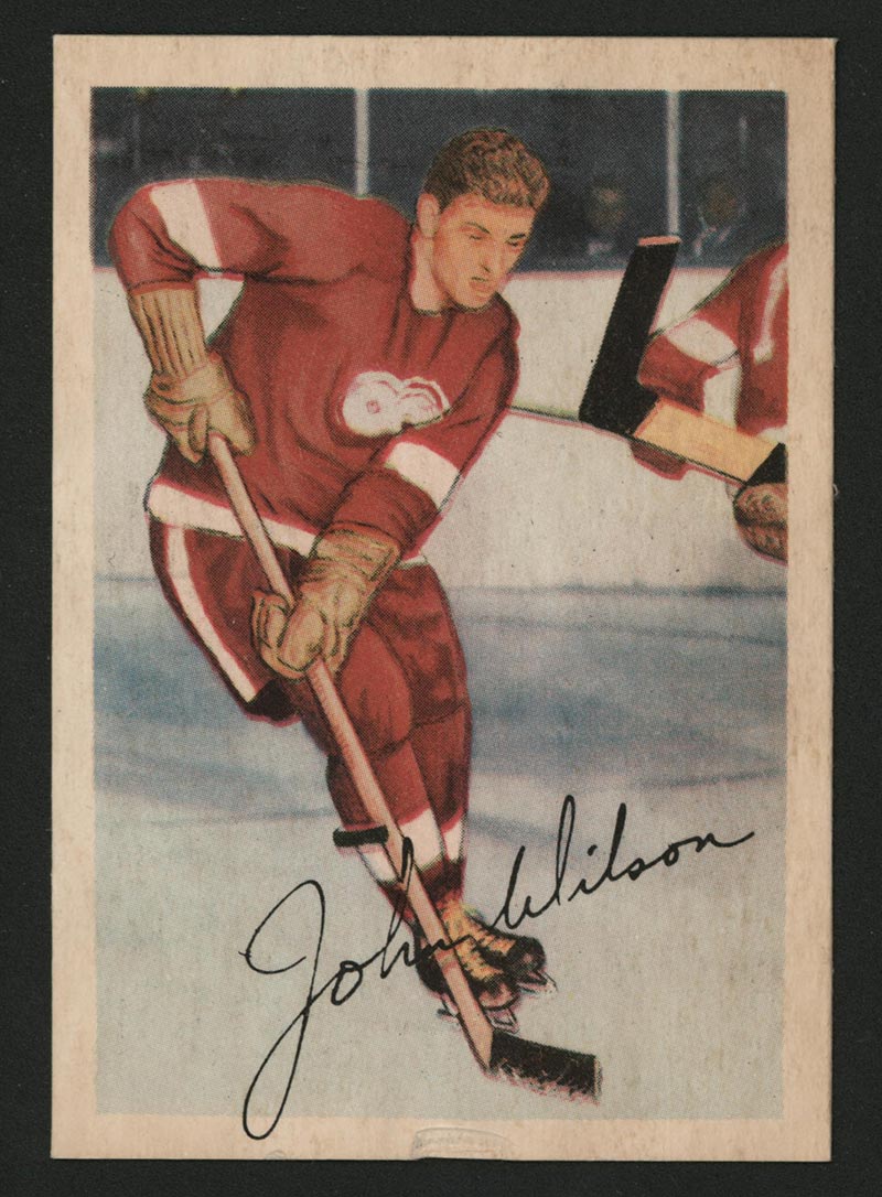 1953-1954 Parkhurst #51 Johnny Wilson Detroit Red Wings - Front