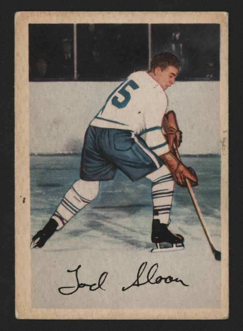 1953-1954 Parkhurst #5 Tod Sloan Toronto Maple Leafs - Front
