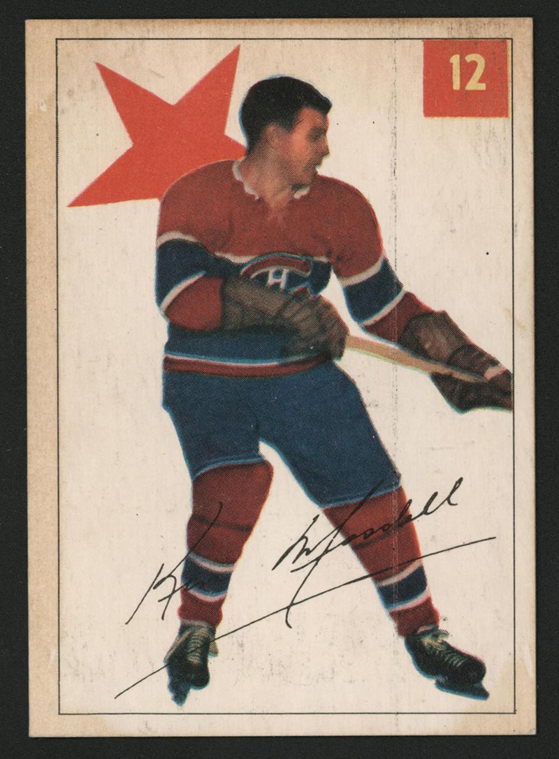1954-1955 Parkhurst #12 Ken Mosdell Montreal Canadiens - Front