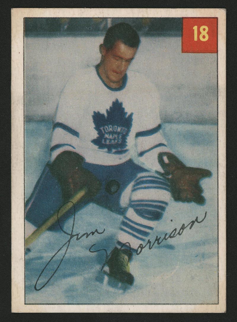 1954-1955 Parkhurst #18 Jim Morrison Toronto Maple Leafs - Front