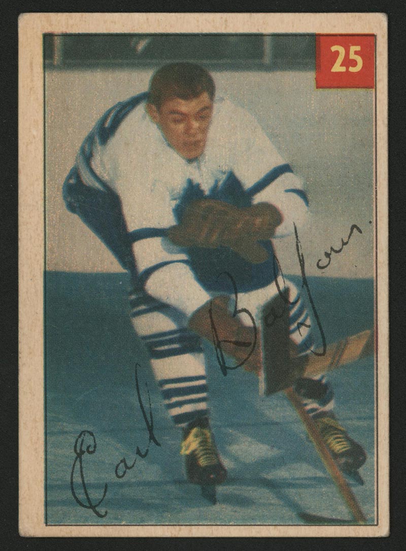 1954-1955 Parkhurst #25 Earl Balfour Toronto Maple Leafs - Front