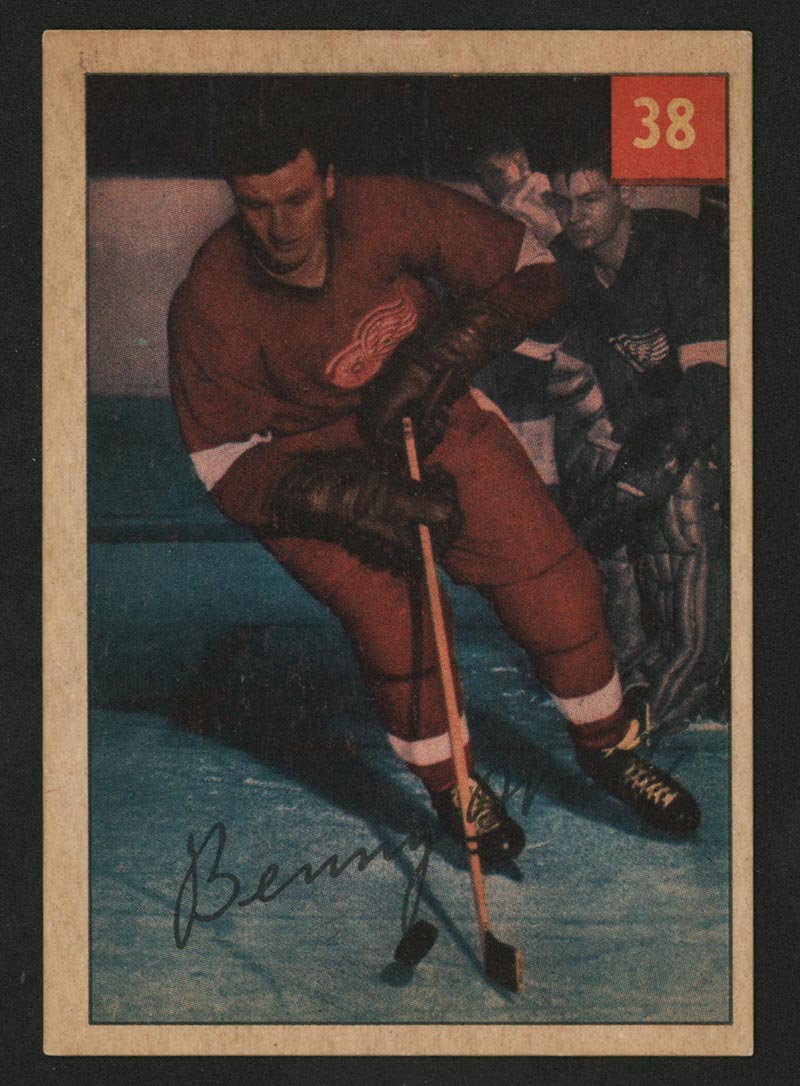 1954-1955 Parkhurst #38 Benny Woit Detroit Redwings - Front