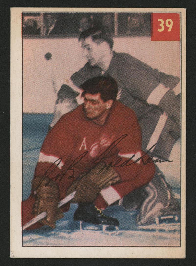 1954-1955 Parkhurst #39 Bob Goldham Detroit Redwings - Front