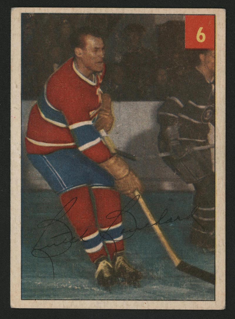 1954-1955 Parkhurst #6 Butch Bouchard Montreal Canadiens - Front