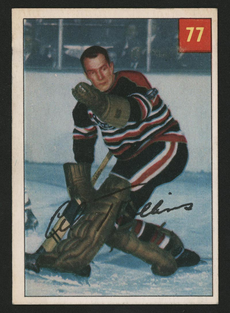 1954-1955 Parkhurst #77 Al Rollins Chicago Black Hawks - Front