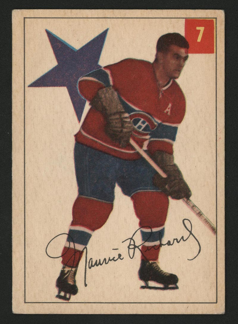 1954-1955 Parkhurst #7 Maurice Richard Montreal Canadiens - Front