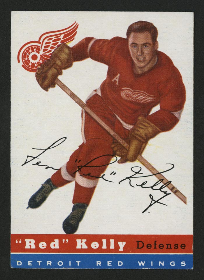 1954-1955 Topps #5 “Red” Kelly Detroit Red Wings - Front