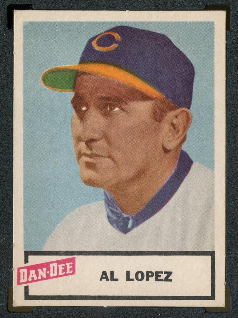 1954 Dan-Dee Potato Chips Al Lopez Cleveland Indians - Front