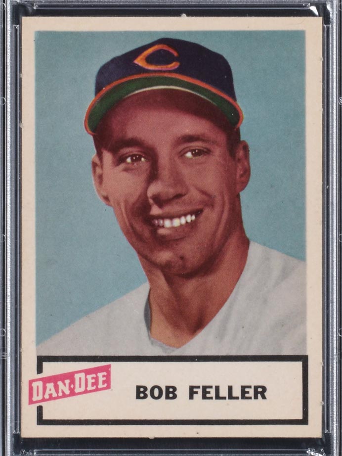 1954 Dan-Dee Potato Chips Bob Feller Cleveland Indians - Front