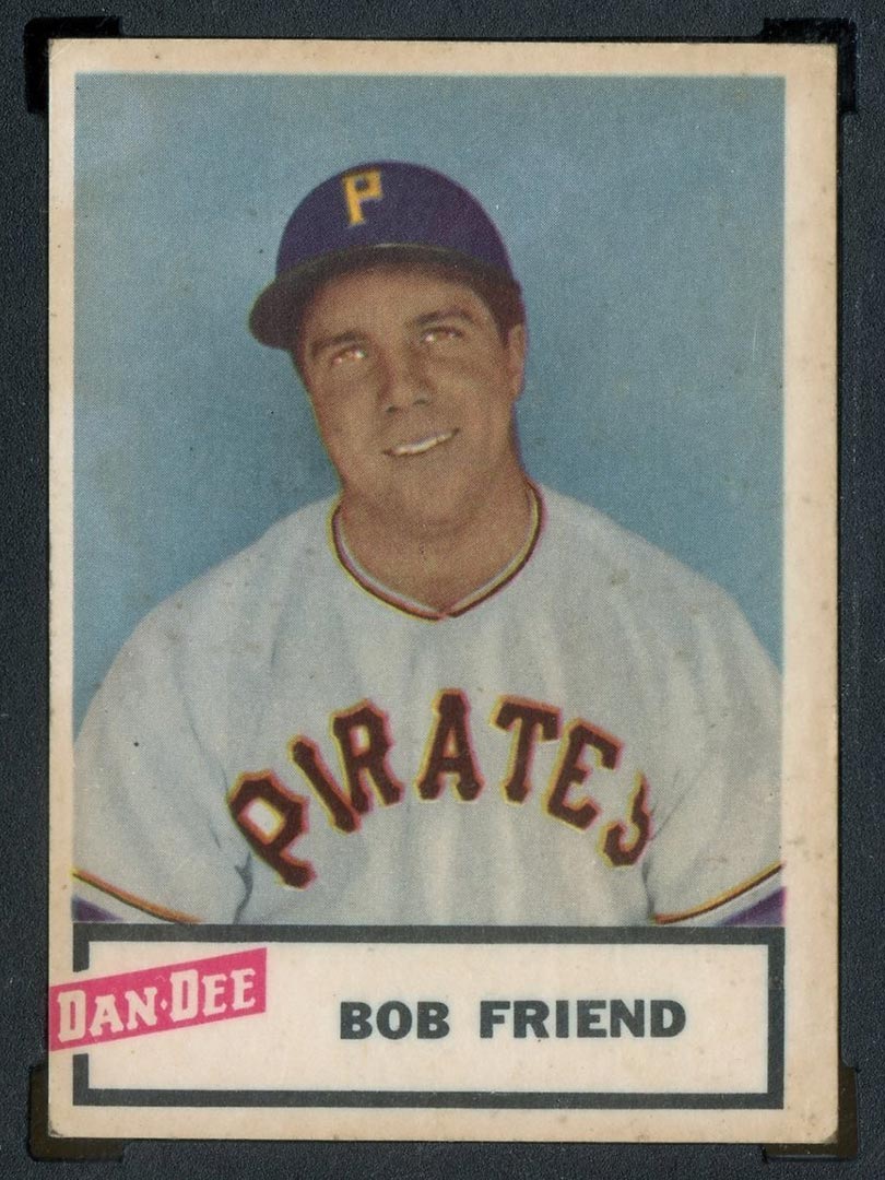 1954 Dan-Dee Potato Chips Bob Friend Pittsburgh Pirates - Front