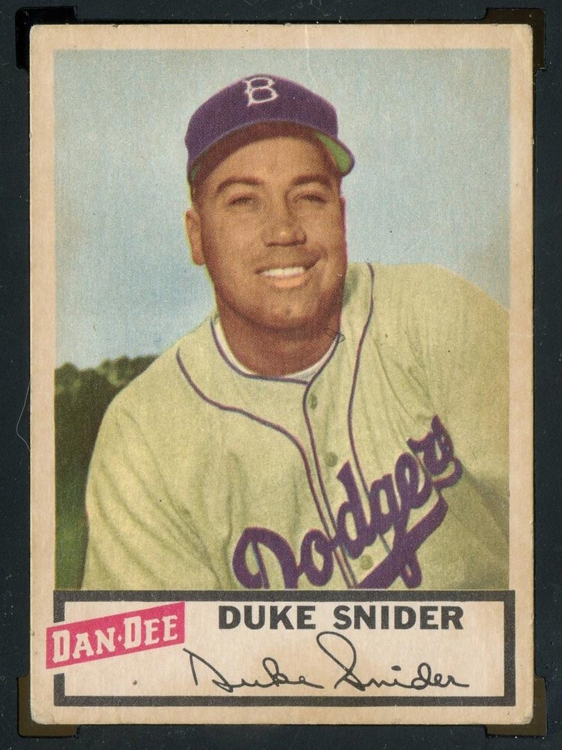 1954 Dan-Dee Potato Chips Duke Snider Brooklyn Dodgers - Front