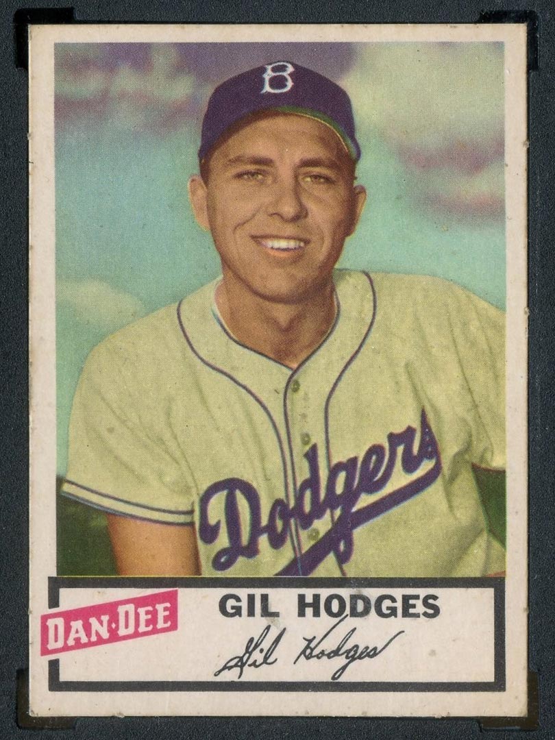 1954 Dan-Dee Potato Chips Gil Hodges Brooklyn Dodgers - Front