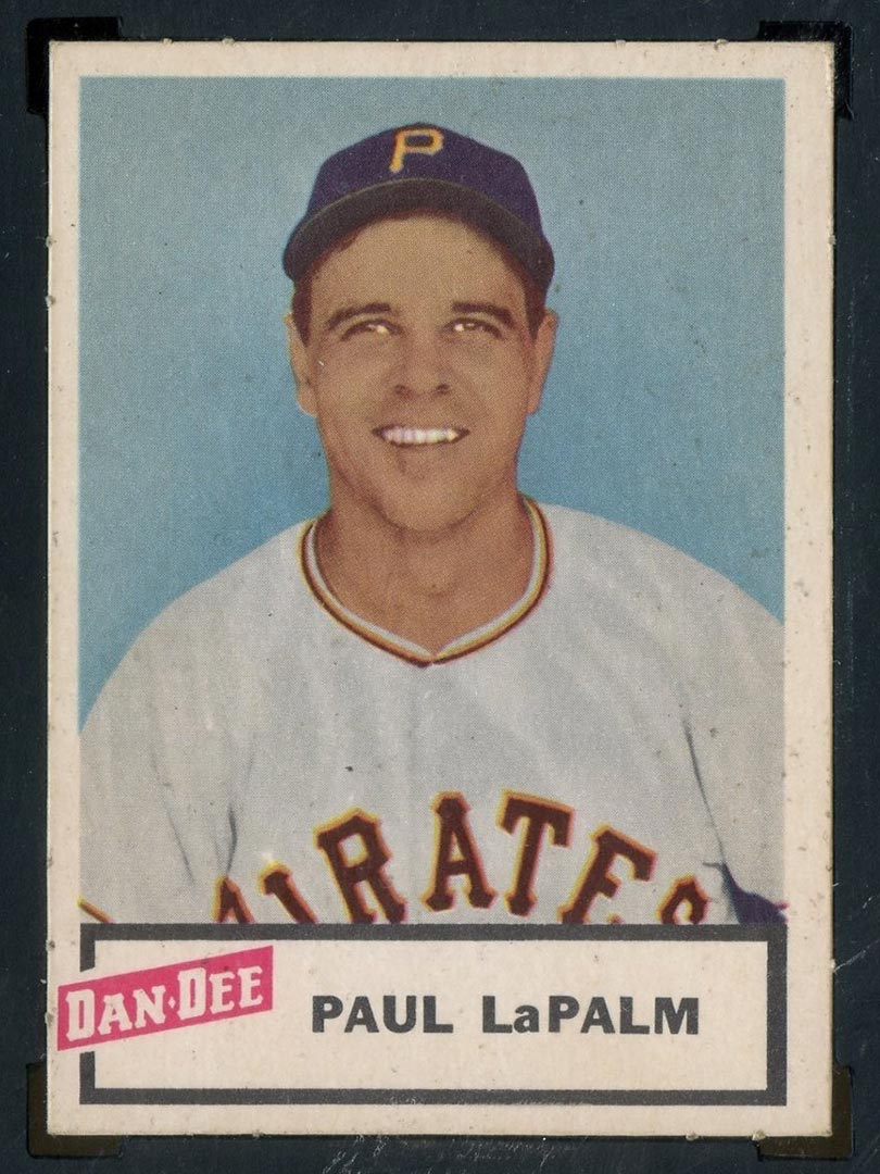 1954 Dan-Dee Potato Chips Paul LaPalm Pittsburgh Pirates - Front