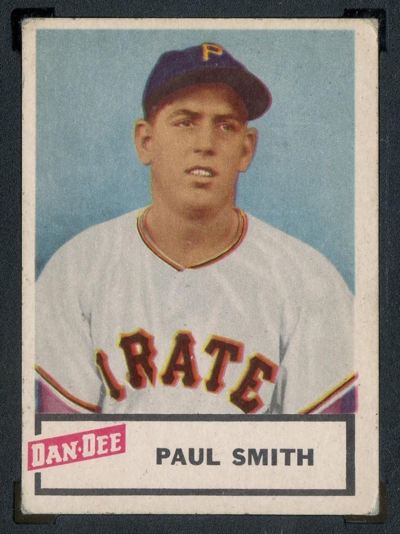 1954 Dan-Dee Potato Chips Paul Smith Pittsburgh Pirates - Front