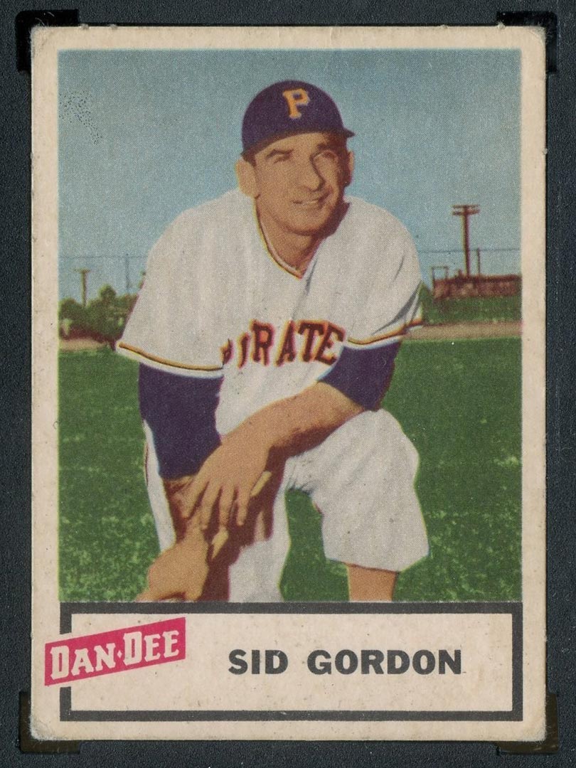 1954 Dan-Dee Potato Chips Sid Gordon Pittsburgh Pirates - Front