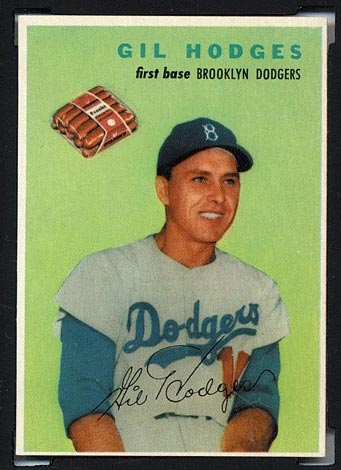 1954 Wilson Franks Gil Hodges Brooklyn Dodgers - Front