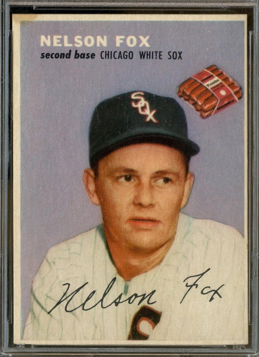1954 Wilson Franks Nellie Fox Chicago White Sox - Front