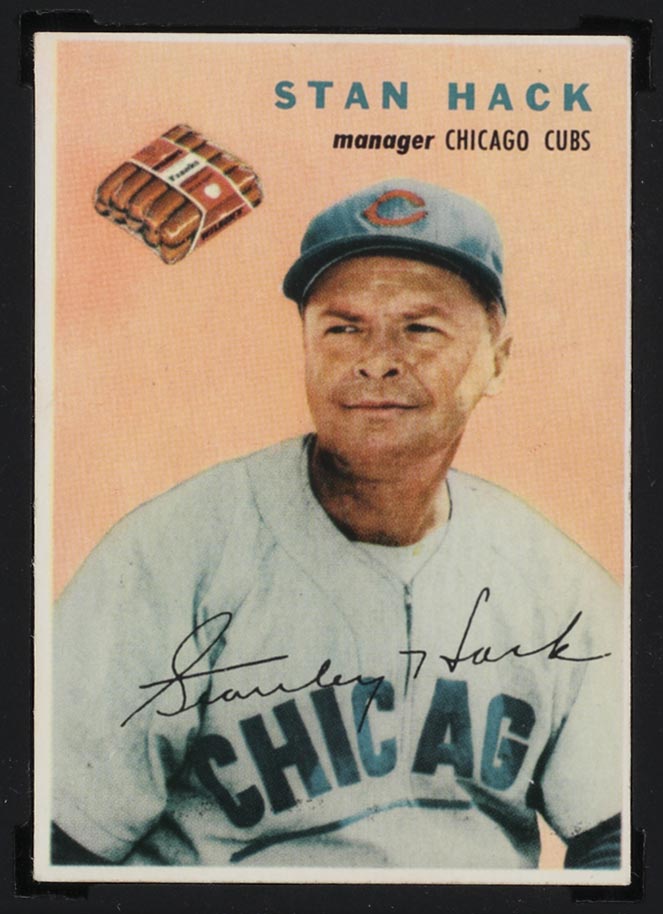 1954 Wilson Franks Stan Hack Chicago Cubs - Front