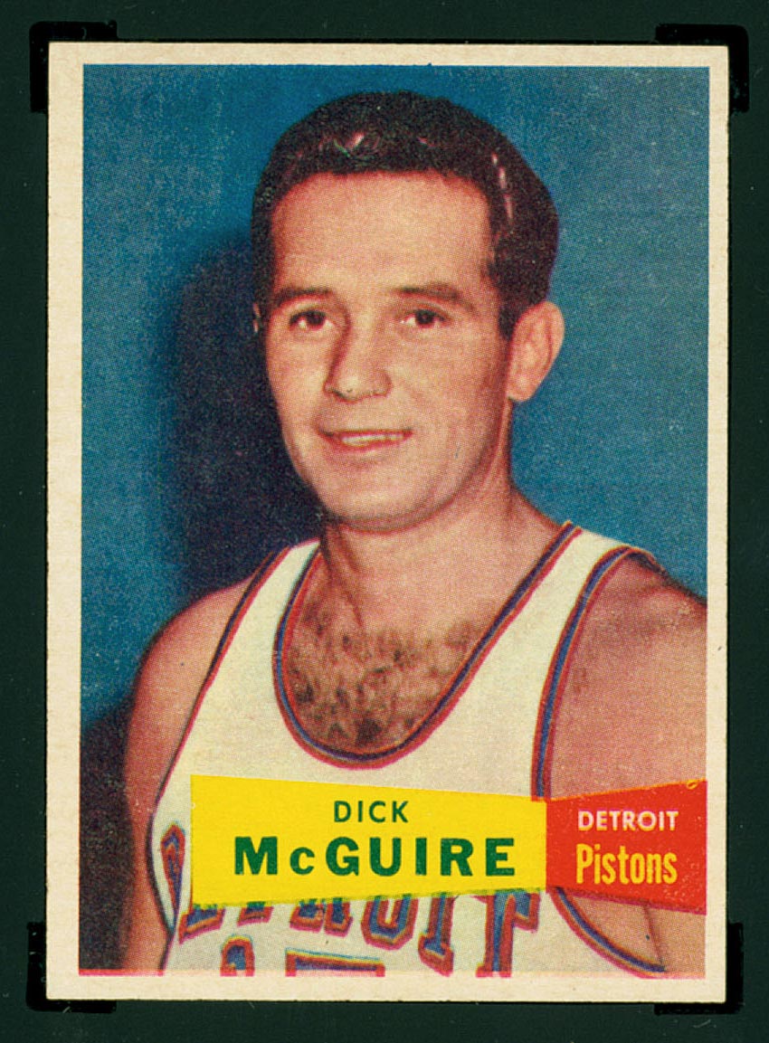 1957-1958 Topps #16 Dick McGuire Detroit Pistons - Front