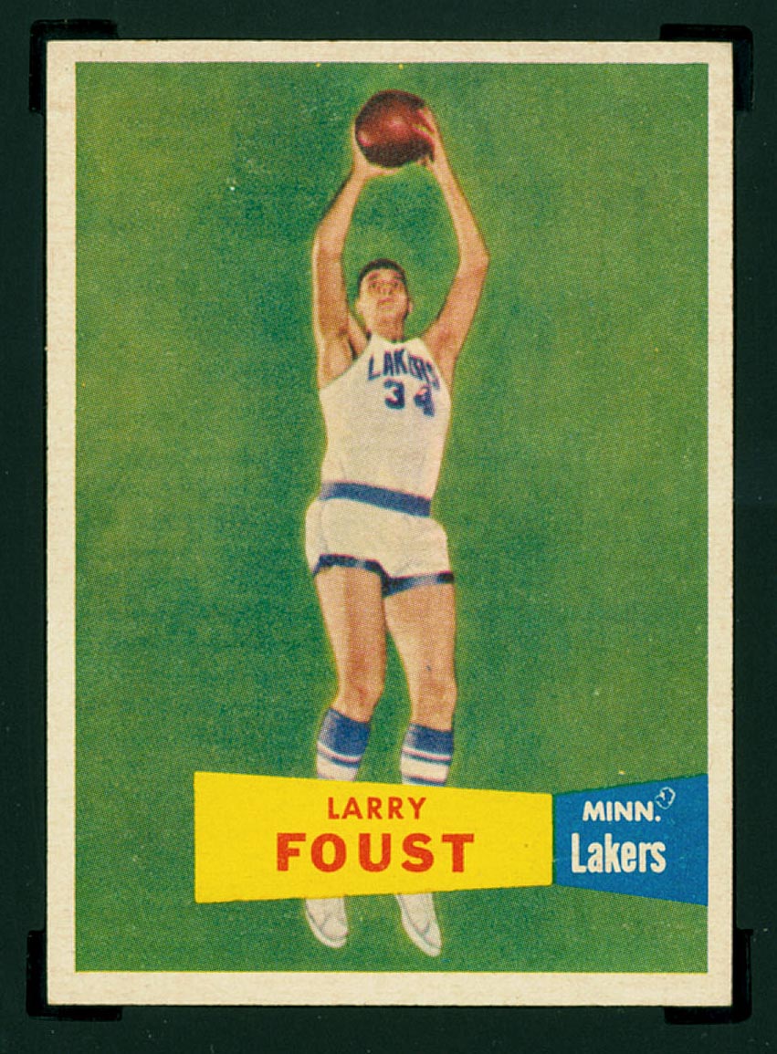 1957-1958 Topps #18 Larry Foust Minneapolis Lakers - Front