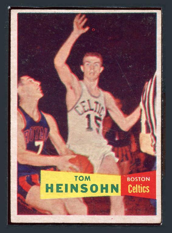 1957-1958 Topps #19 Tom Heinsohn Boston Celtics - Front