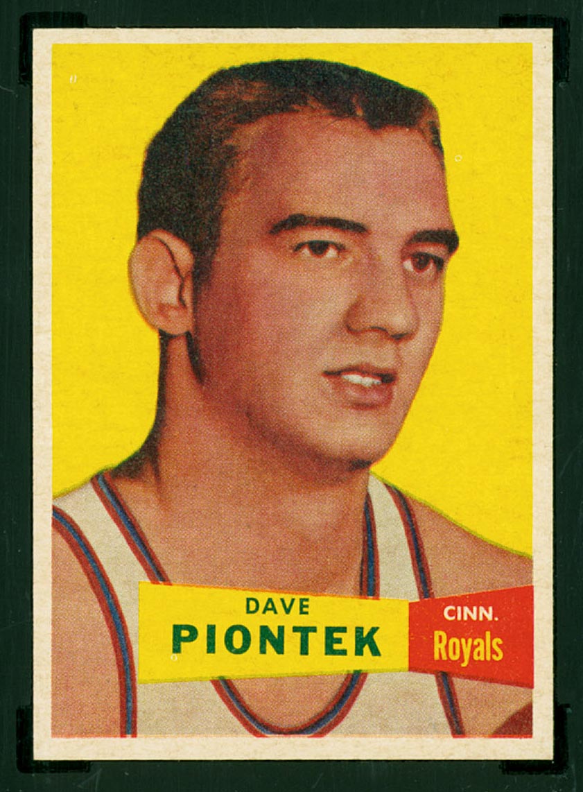 1957-1958 Topps #31 Dave Piontek Cincinnati Royals - Front