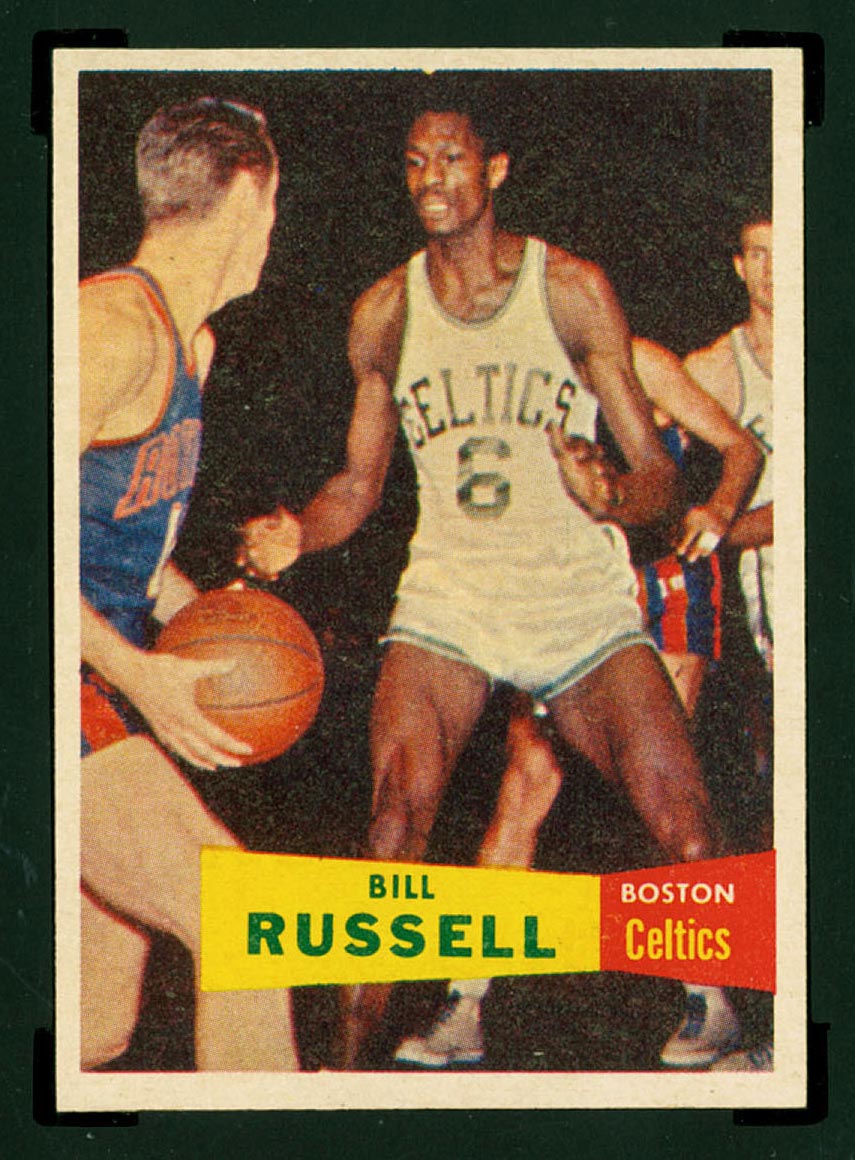 1957-1958 Topps #77 Bill Russell Boston Celtics - Front