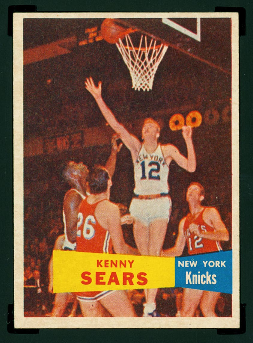 1957-1958 Topps #7 Kenny Sears New York Knicks - Front