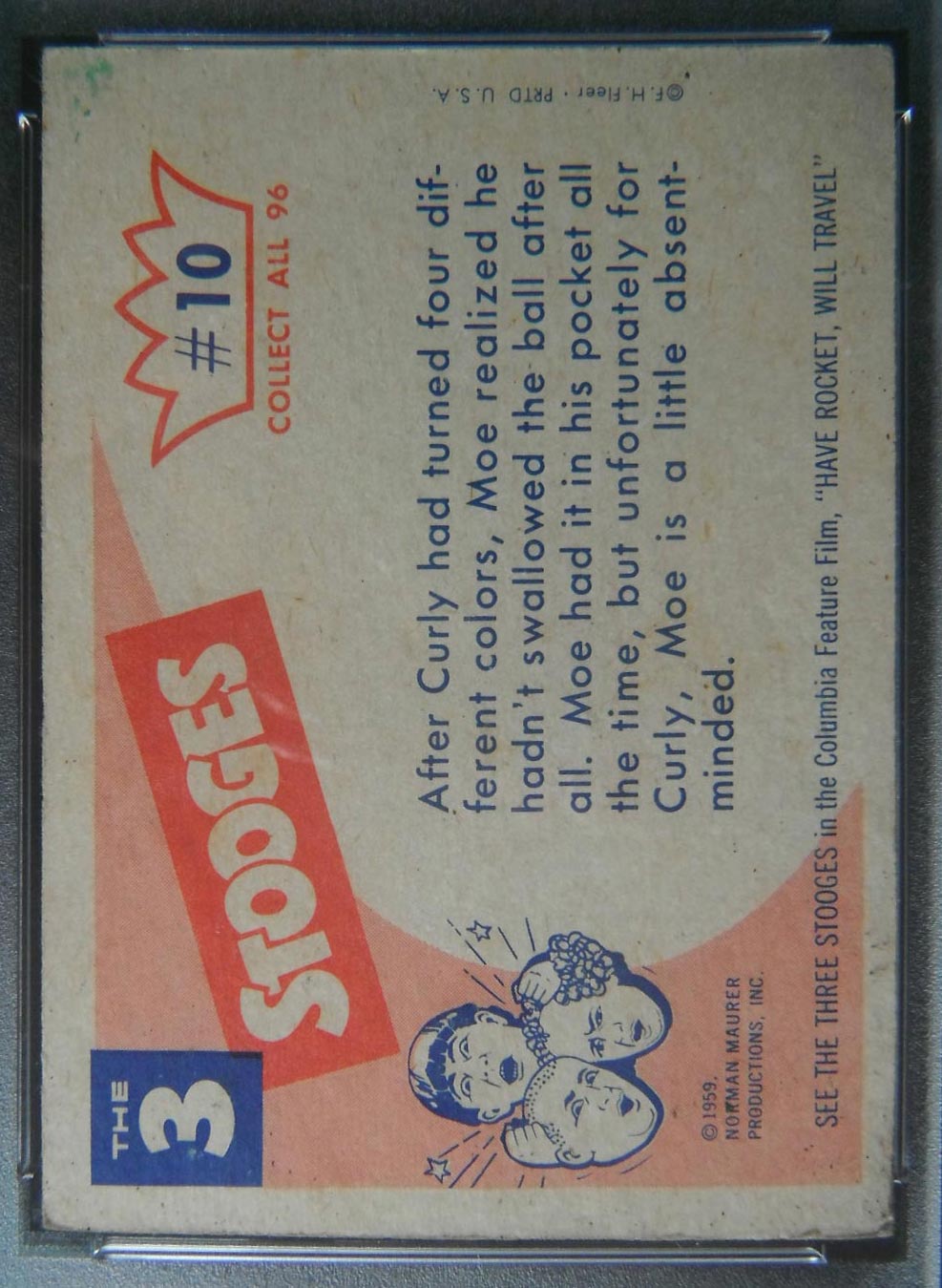 1959 Fleer Three Stooges #10 We know you have it - White Back