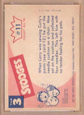 1959 Fleer Three Stooges #11 Needling Moe - White Back