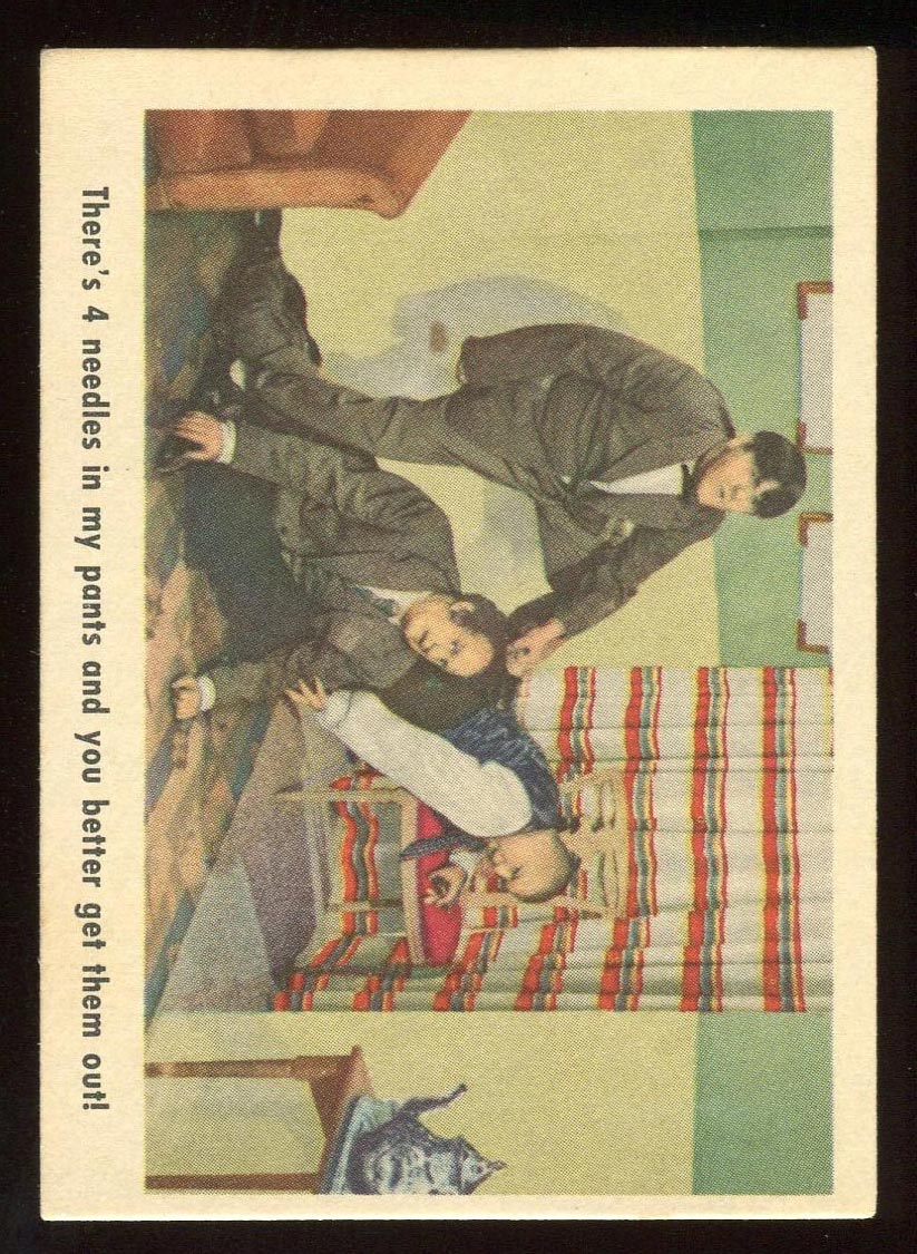 1959 Fleer Three Stooges #11 Needling Moe - Front