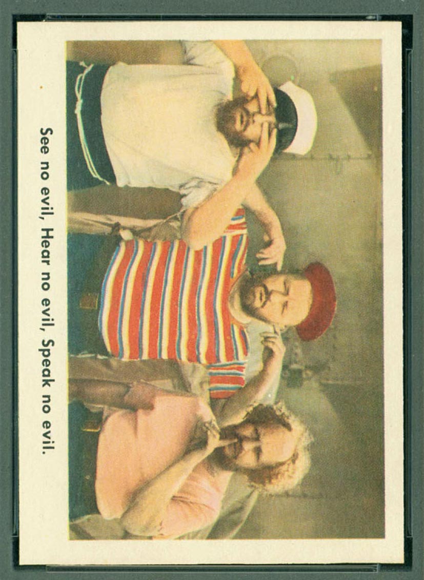 1959 Fleer Three Stooges #17 See no evil - Front