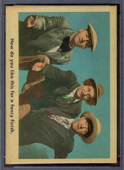 1959 Fleer Three Stooges #20 Fancy Finish - Front