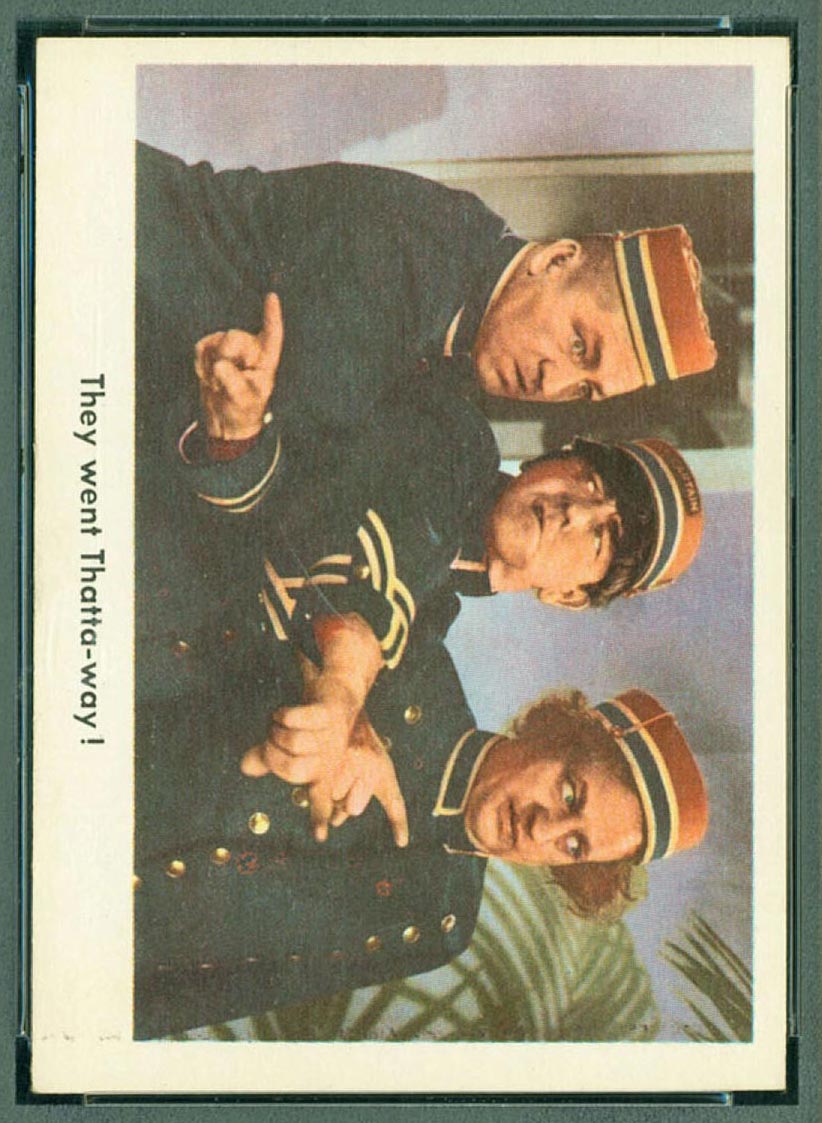 1959 Fleer Three Stooges #5 They went thattaway - Front