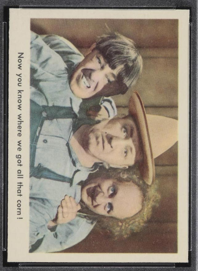 1959 Fleer Three Stooges #76 Down on the farm - Front