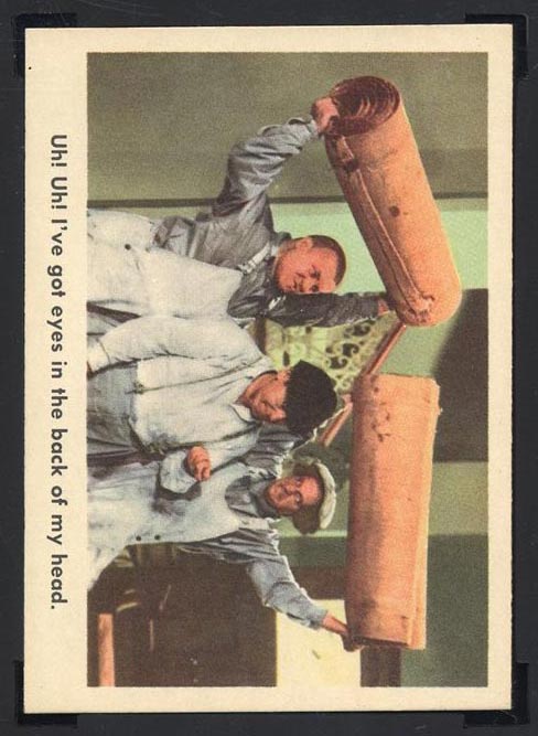 1959 Fleer Three Stooges #7 Carpet capers - Front