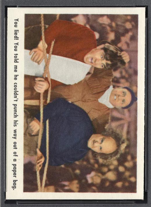 1959 Fleer Three Stooges #9 K.O. Stradivarius - Front