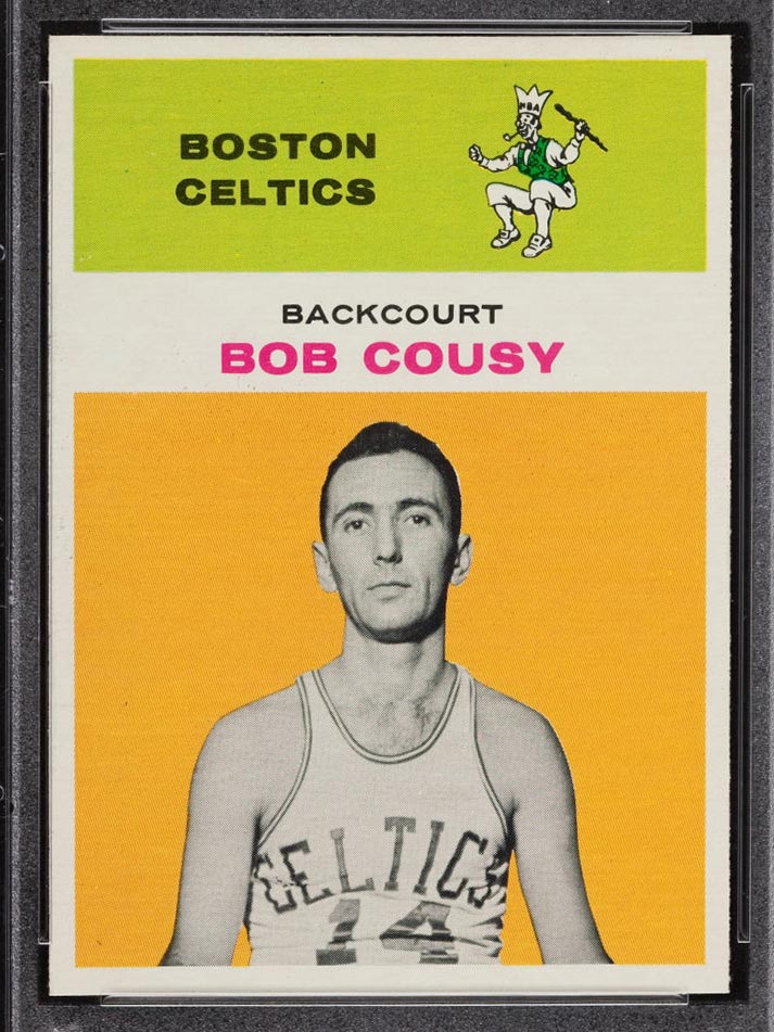 1961-1962 Fleer #10 Bob Cousy Boston Celtics - Front