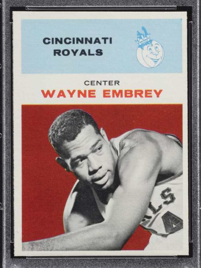 1961-1962 Fleer #12 Wayne Embrey Cincinnati Royals - Front