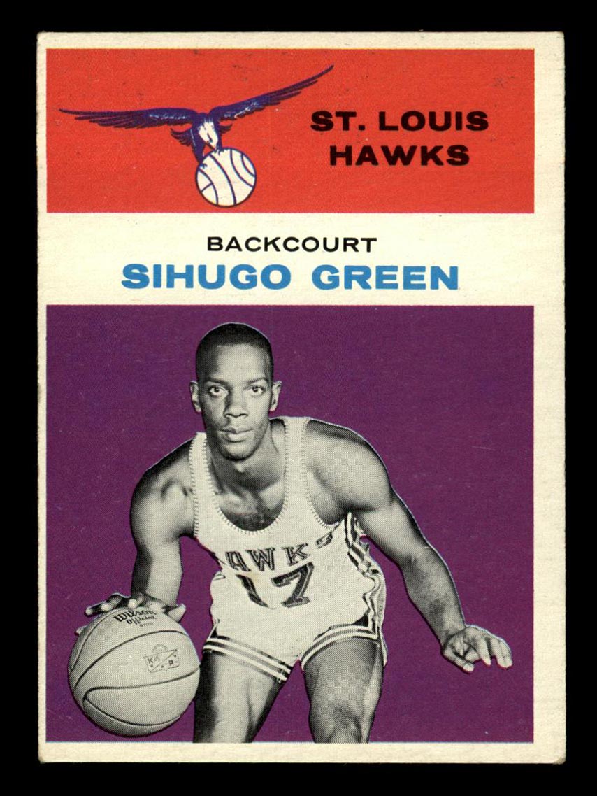 1961-1962 Fleer #15 Sihugo Green St. Louis Hawks - Front