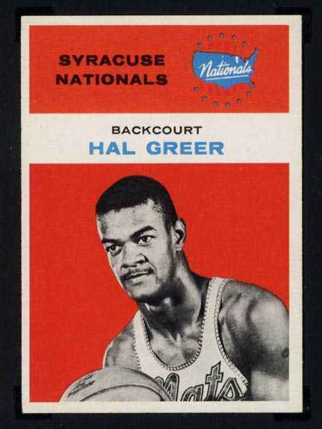 1961-1962 Fleer #16 Hal Greer Syracuse Nationals - Front