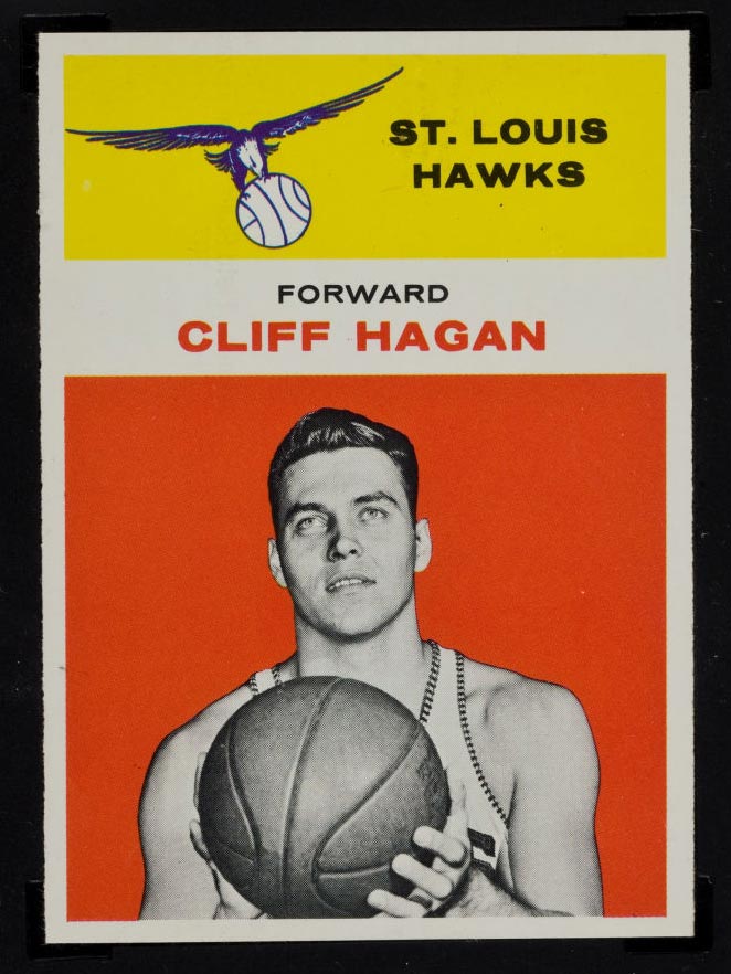 1961-1962 Fleer #18 Cliff Hagan St. Louis Hawks - Front