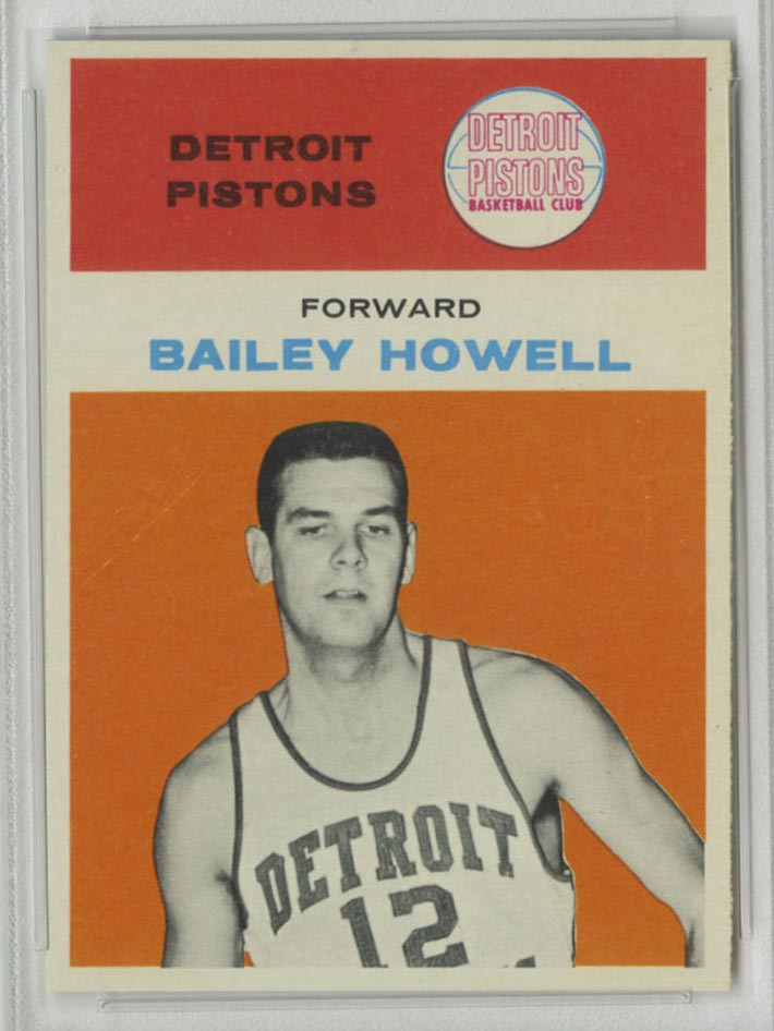 1961-1962 Fleer #20 Bailey Howell Detroit Pistons - Front