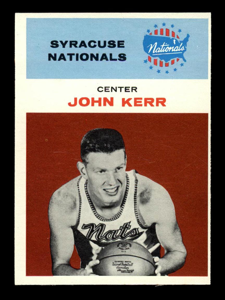 1961-1962 Fleer #25 John Kerr Syracuse Nationals - Front