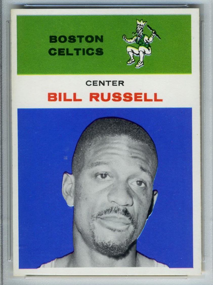 1961-1962 Fleer #38 Bill Russell Boston Celtics - Front