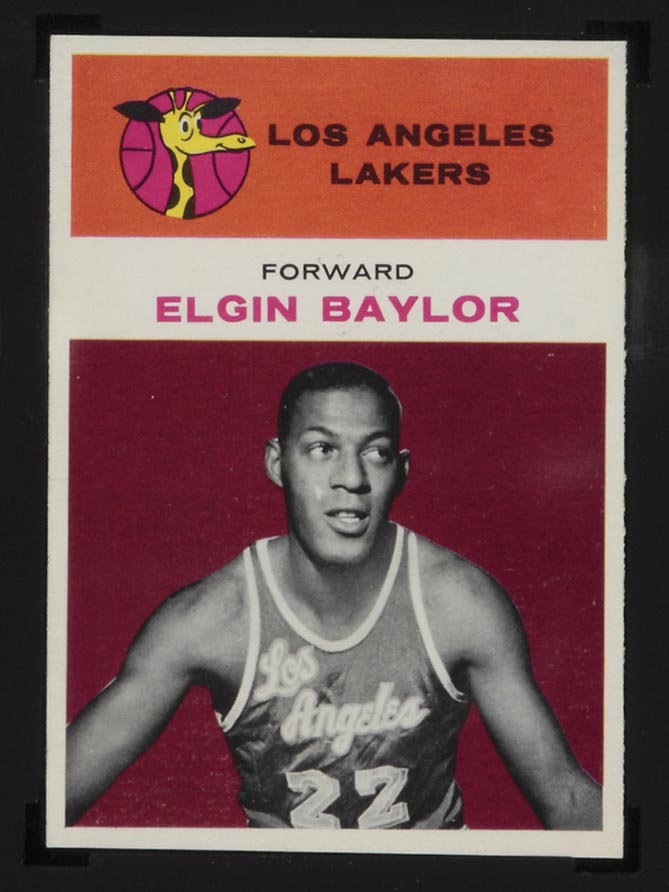 1961-1962 Fleer #3 Elgin Baylor Los Angeles Lakers - Front