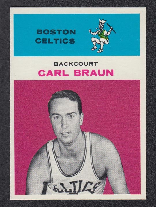 1961-1962 Fleer #7 Carl Braun Boston Celtics - Front